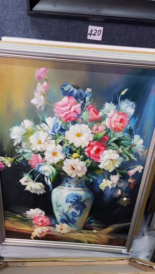 【闪购商品】油画80号 70*100 花卉-手绘油画