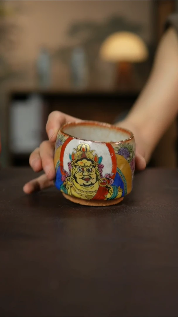 杯景德镇陶瓷杯碗柴烧多人