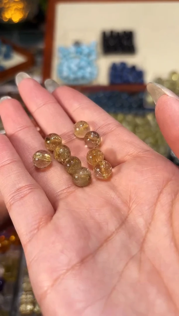 【闪购商品】水晶手串未镶嵌金发卡8单珠