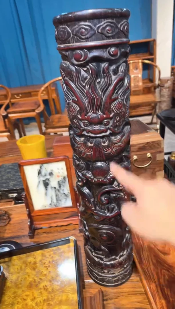 【闪购商品】木紫檀木雕云龙风水住000000000