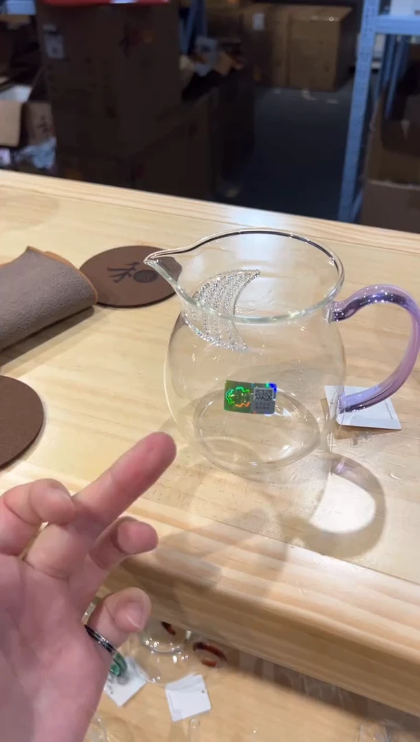 禾器-观禄煮茶器-浅紫色+清禾杯浅紫2只