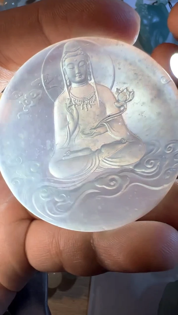未镶嵌定制翡翠观音