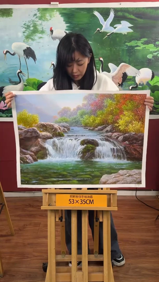 油画【74号】约50*70cm丨朝鲜原创纯手绘孤品油画丨顺丰包邮
