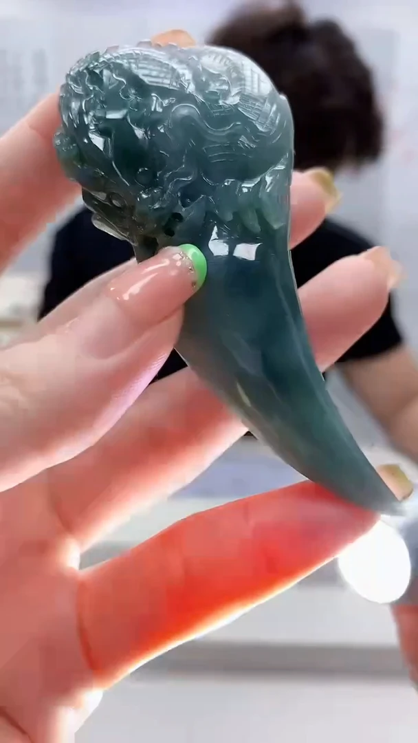 未镶嵌定制翡翠5145ry-毛货挂件58