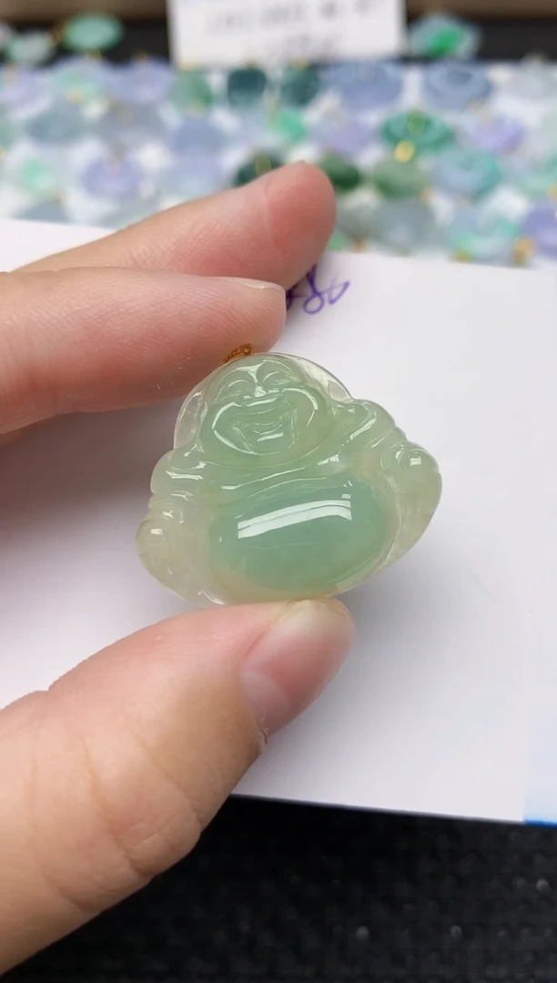 颈饰未镶嵌翡翠 天然缅甸A货翡翠百元以上9元证书费自理