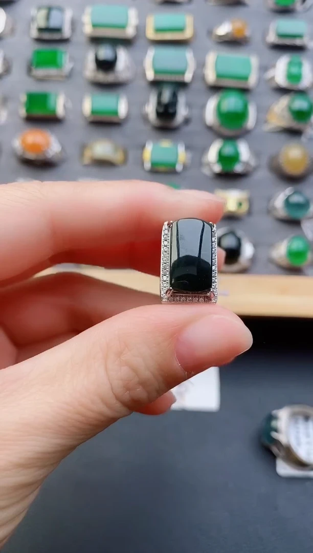 【闪购商品】翡翠戒指银S925镶嵌1212