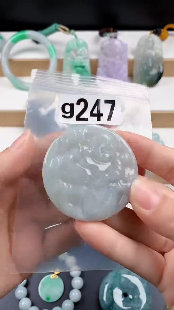 颈饰未镶嵌翡翠天然翡翠吊坠挂件