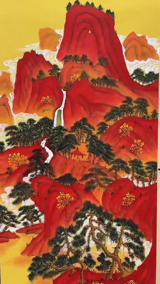 国画陈松芳老师国画鸿运当头