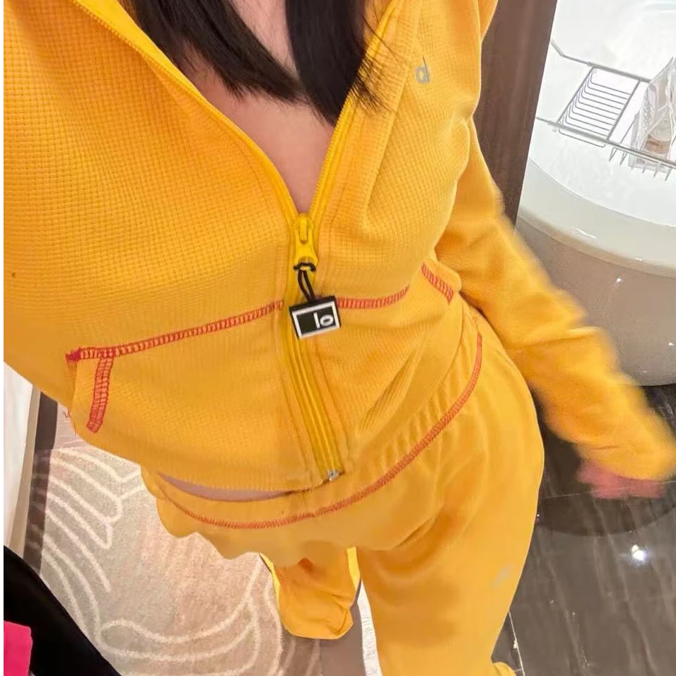 【MDX定制】早春华夫格肌理面料带帽阔腿直筒裤休闲套装