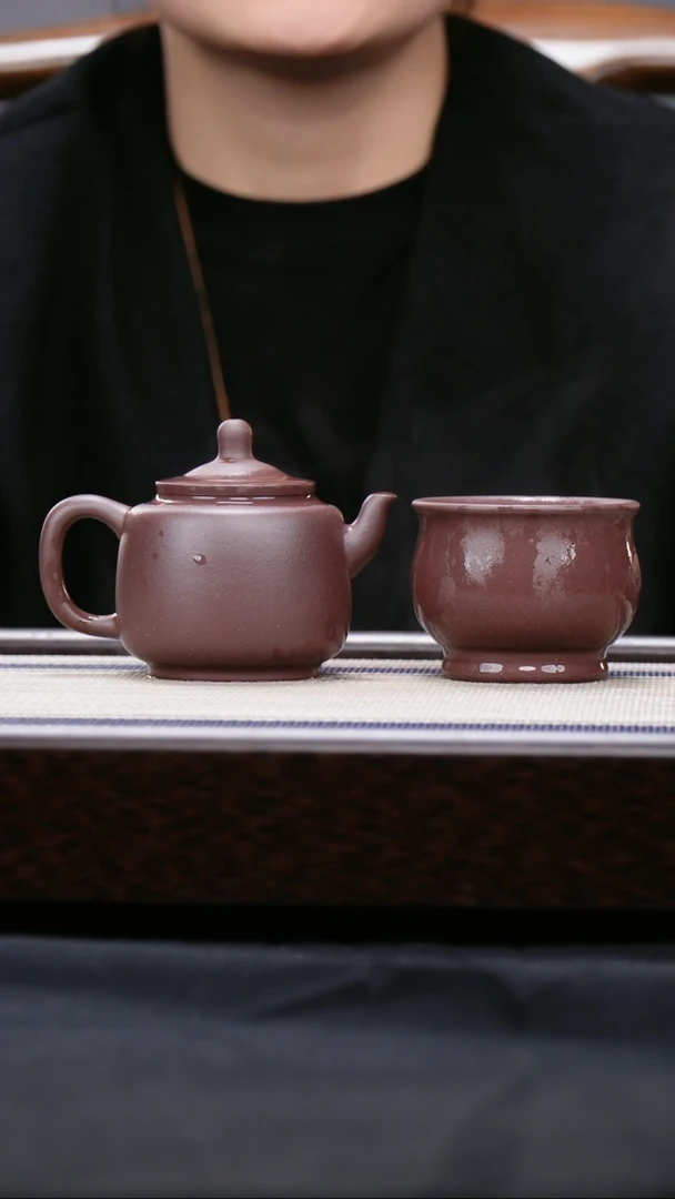 【闪购商品】紫砂茶壶低槽青 墨林＋将军杯