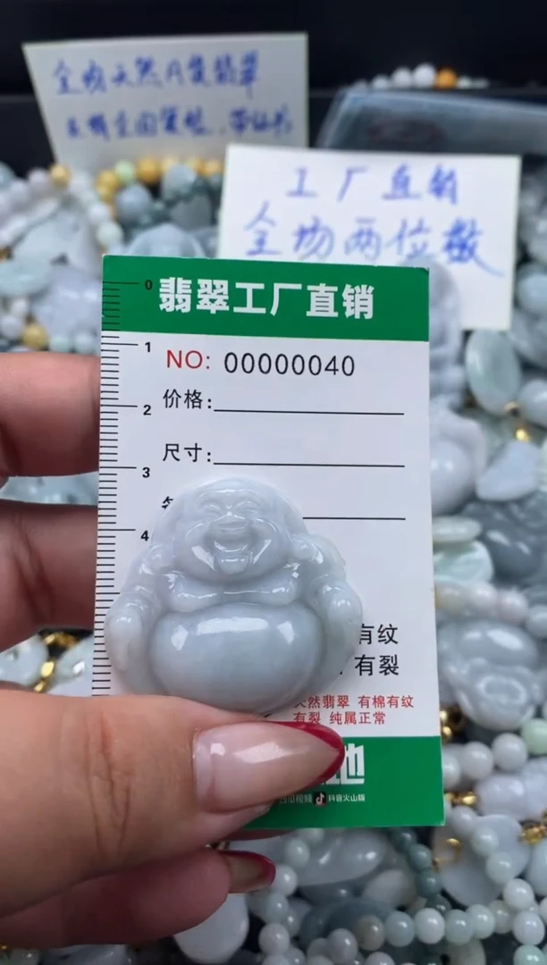 翡翠未镶嵌颈饰天然A货翡翠0040