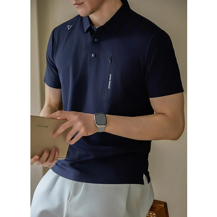 奥兰德保罗高端凉感索罗娜翻领短袖Polo衫男夏季体恤新款休闲T恤