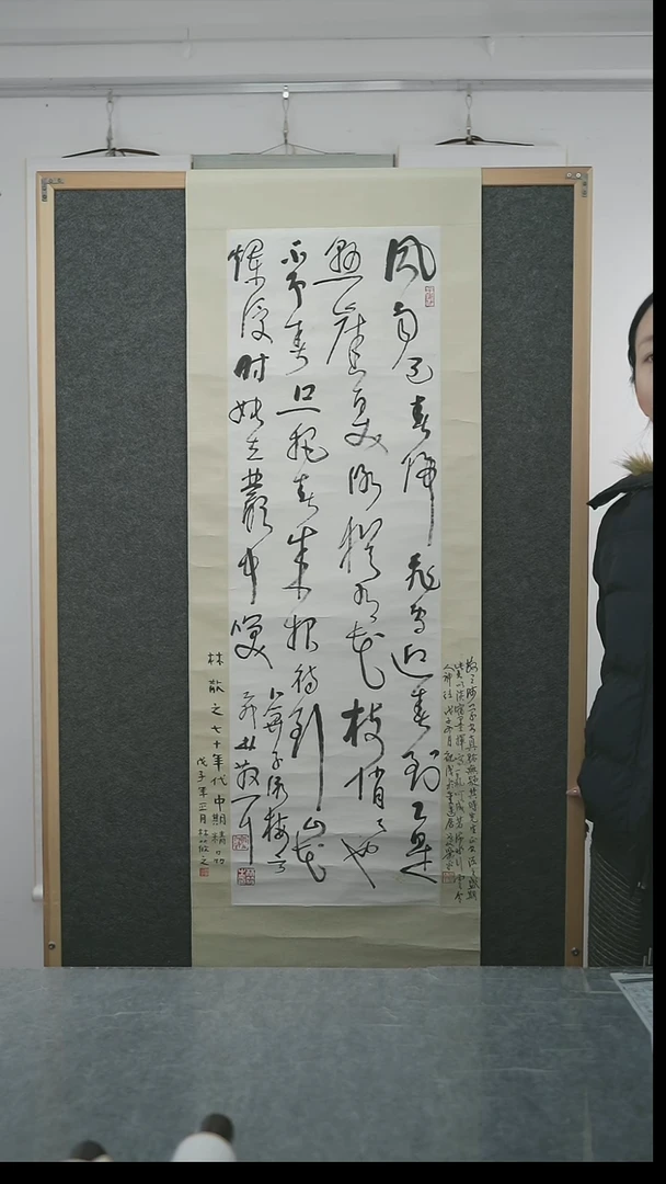 书法D****L林老师多字书法立轴