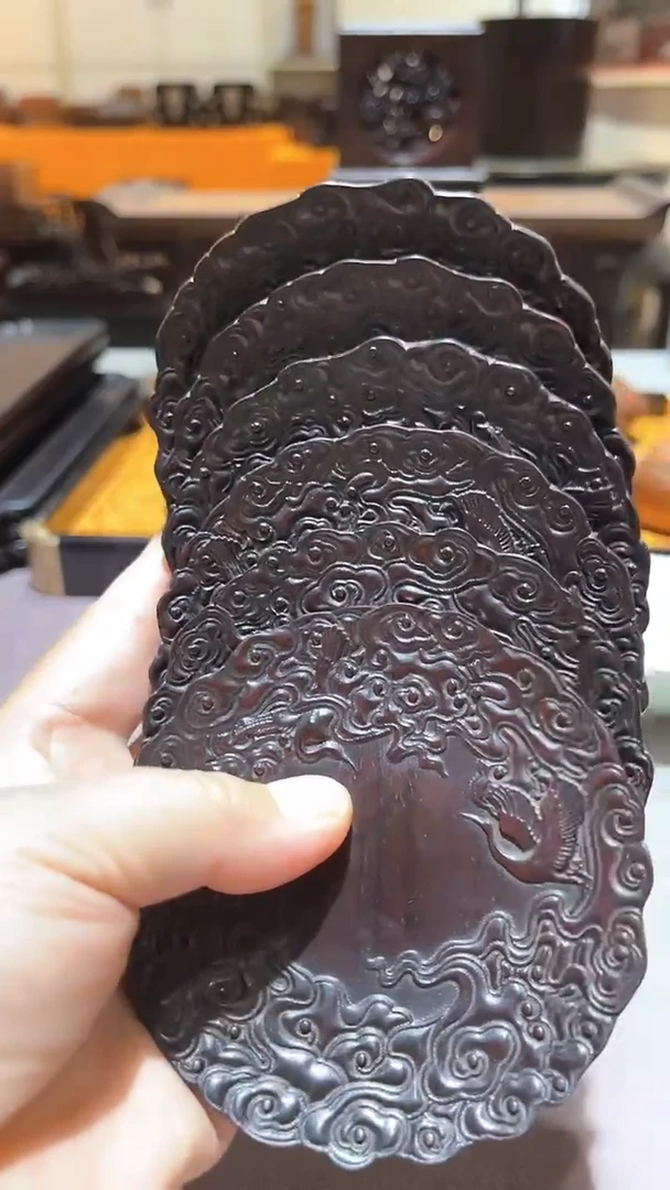 木精品木雕6片精工细作