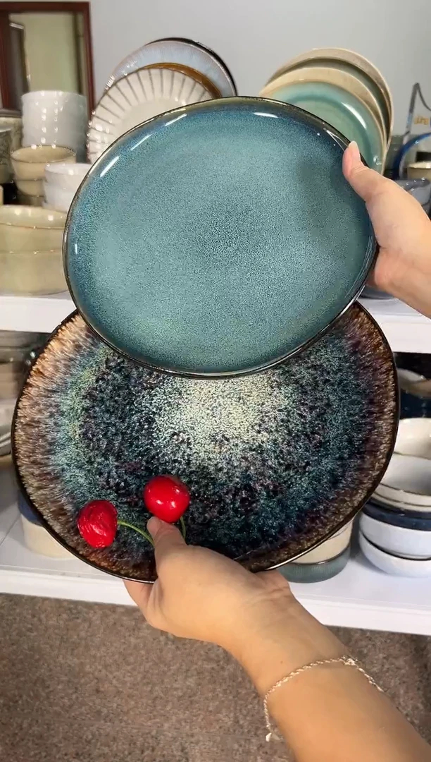 陶瓷外贸尾货瑕疵满20包邮X2大盘