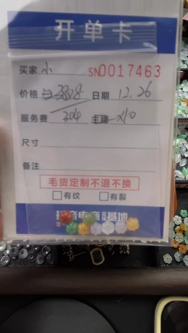 颈饰未镶嵌翡翠小*果17463