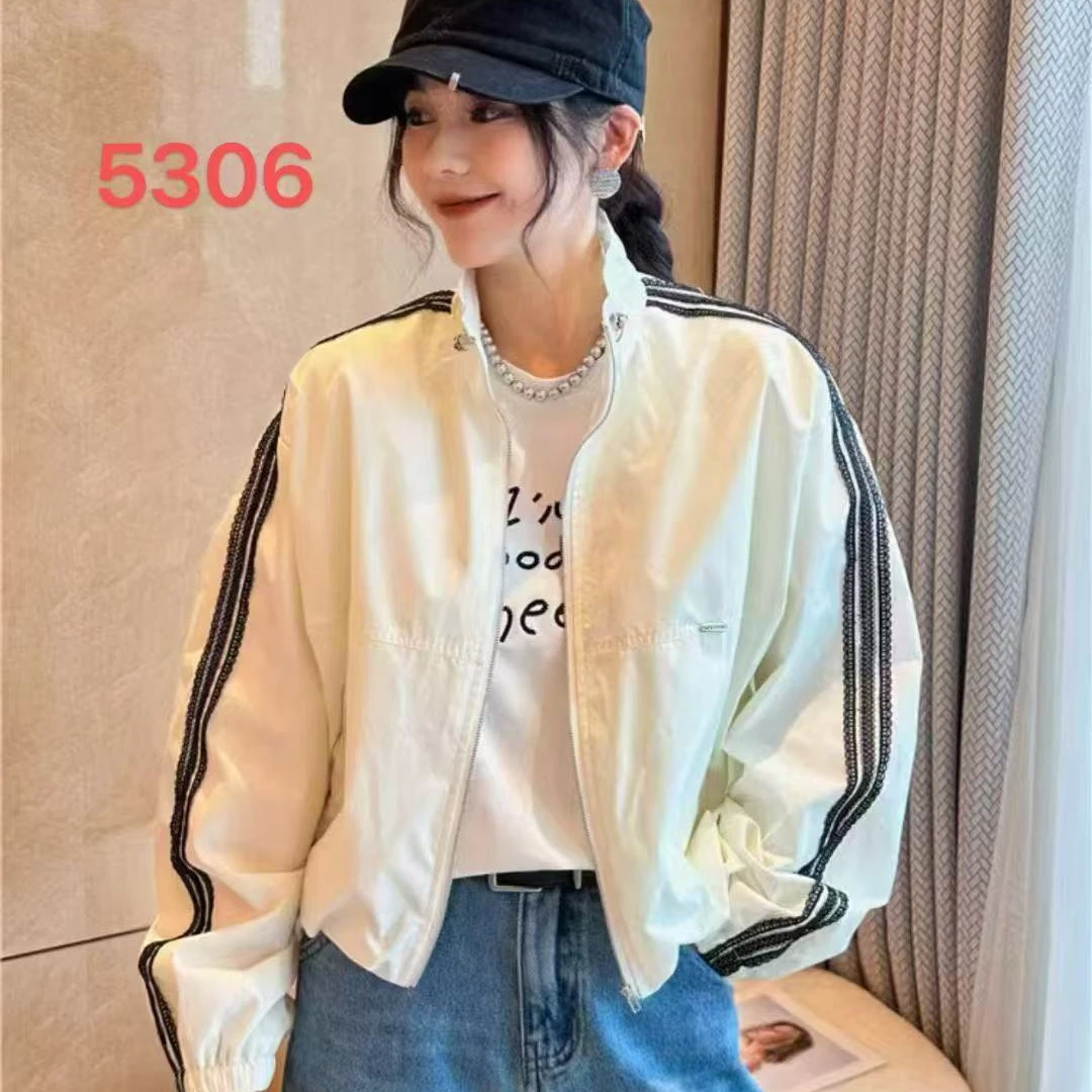 春季时尚气质休闲风棒球服外套5306【衣长55】