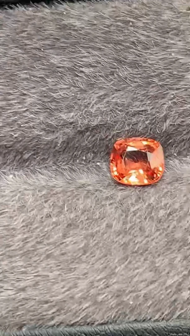 【闪购商品】定制尖晶石裸石未镶嵌枕型 日落橙色调尖晶石 0.95ct