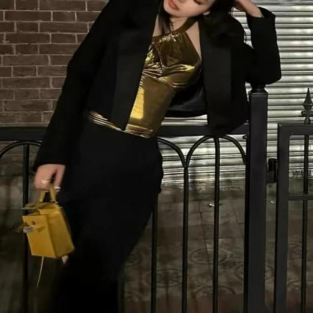 【白姐严选】089—【清冷女神】小个子时尚高级短款西装外套