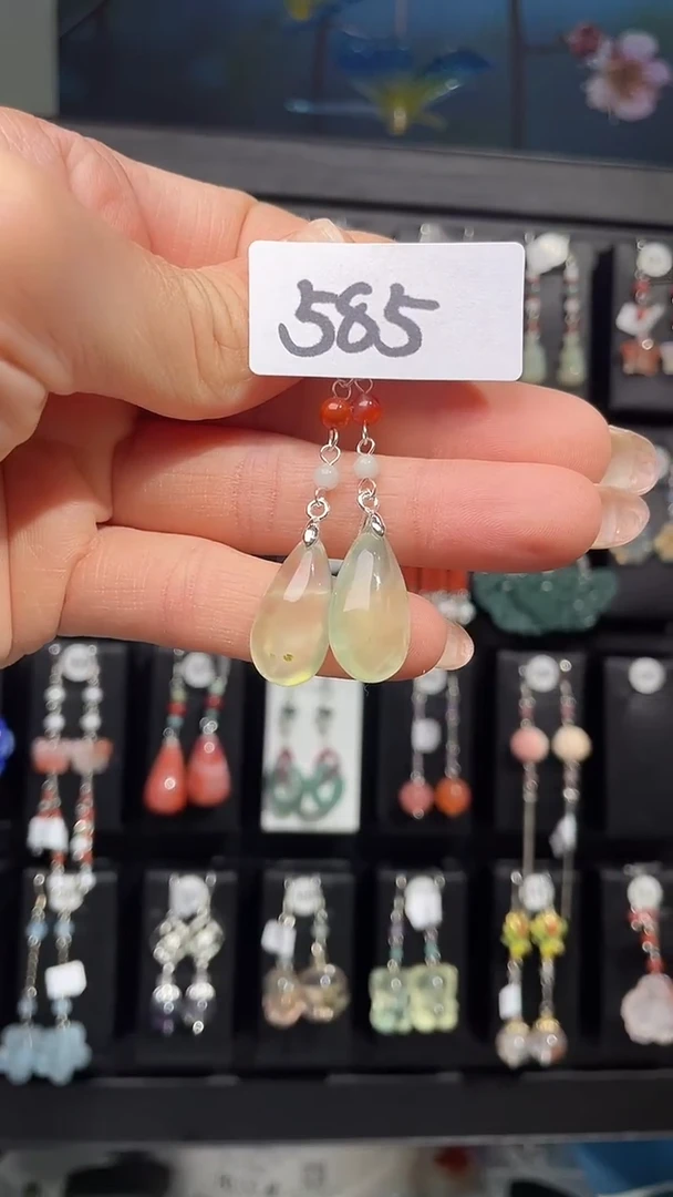 未镶嵌葡萄石耳饰喜欢拍