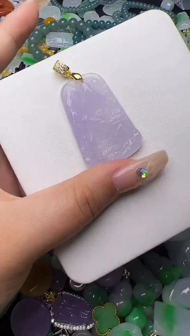 翡翠未镶嵌颈饰天然缅甸翡翠吊坠