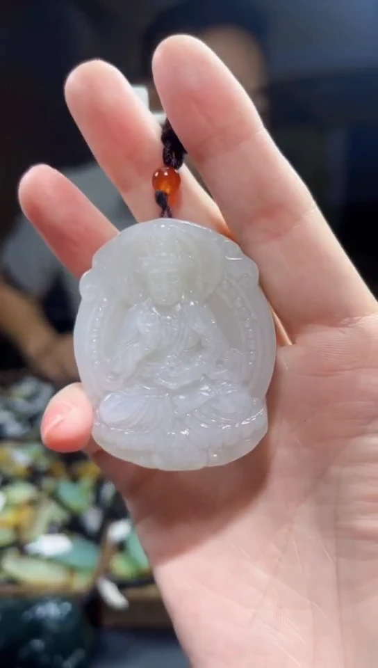 和田玉未镶嵌颈饰·