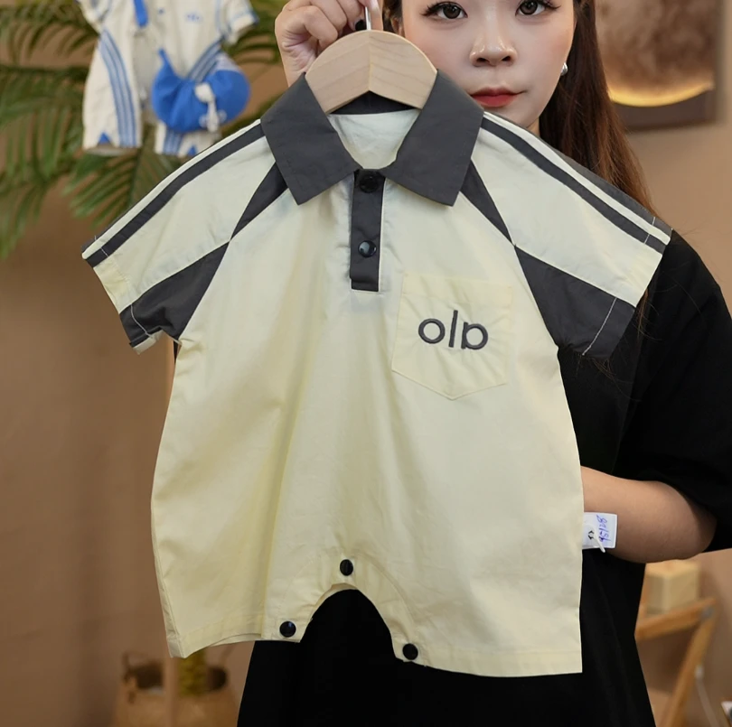 婴儿宝宝卡通新中式夏季A类爬服
