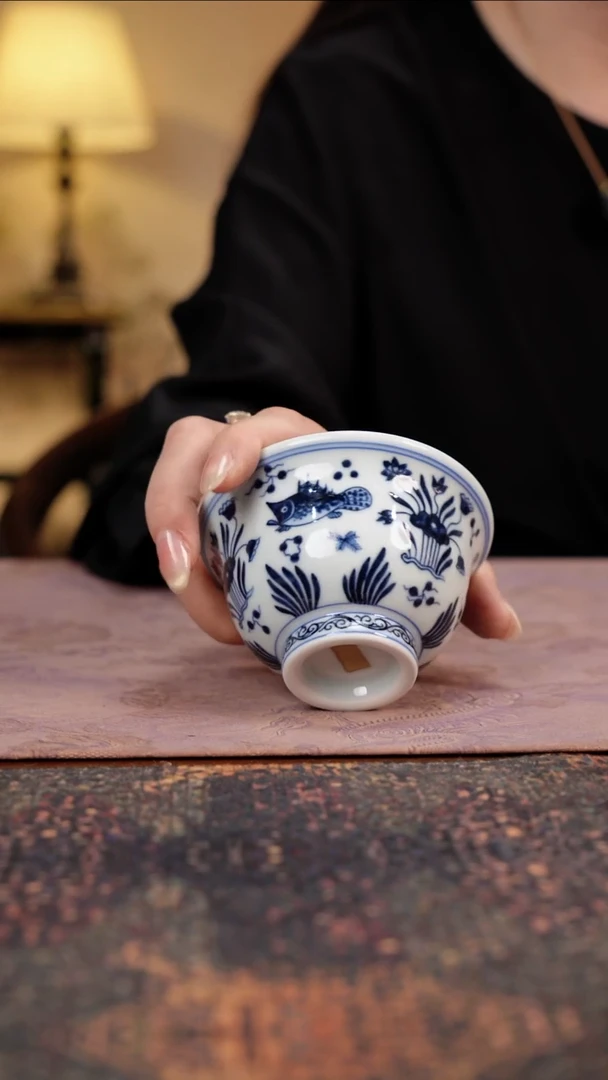 杯景德镇陶瓷杯碗柴烧多人