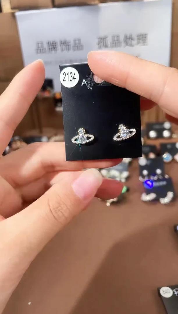 合金925银锆石豆2134