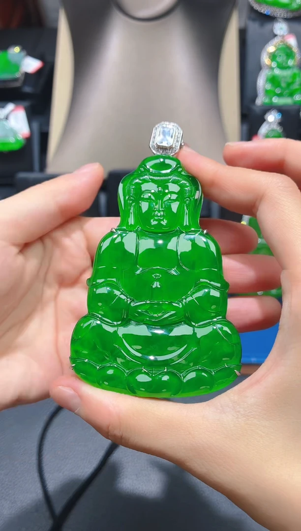 翡翠未镶嵌颈饰天然翡翠