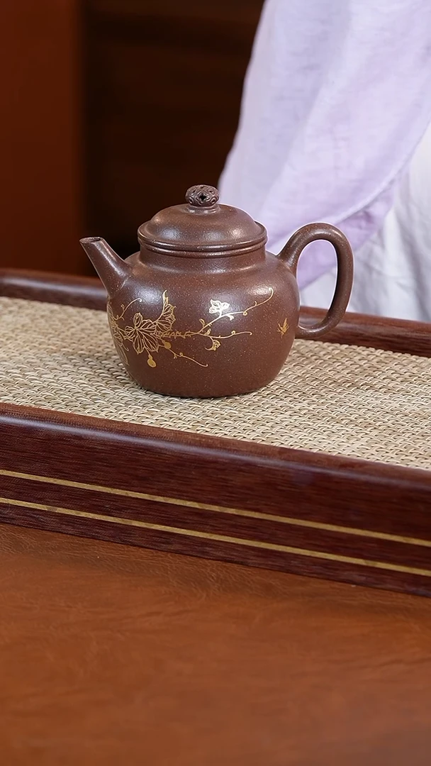茶壶紫砂陆正荣天青泥直流海棠