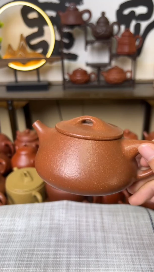 茶壶段泥黄降坡景州石瓢壶260CC