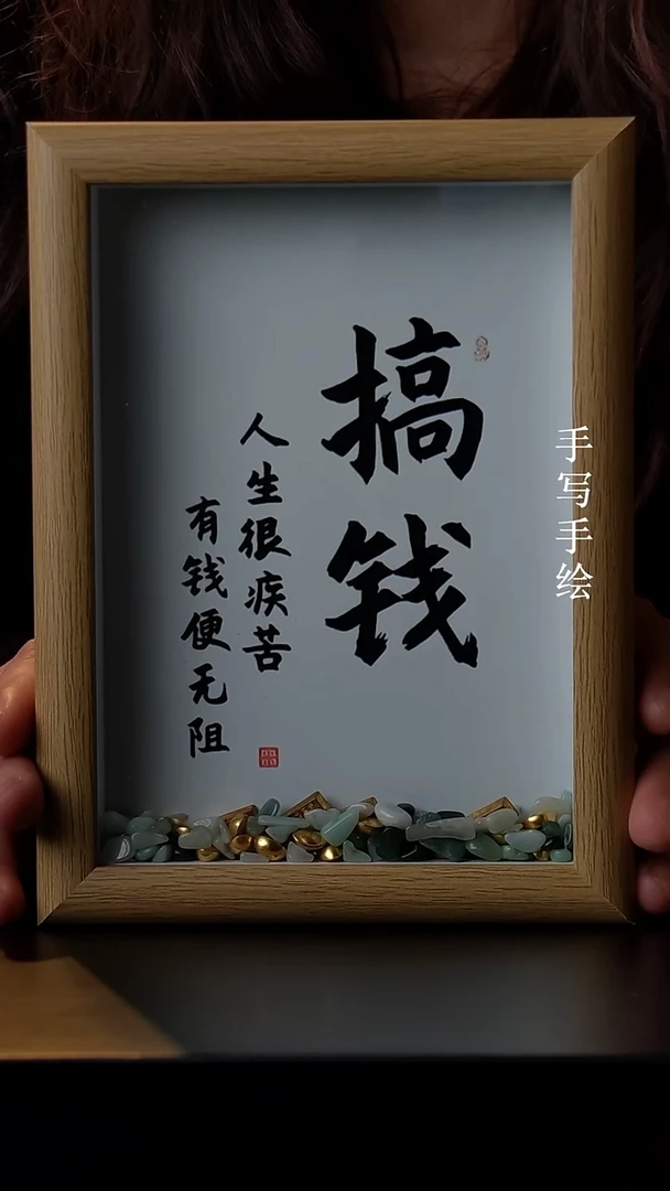 玻璃精致桌面画框摆件