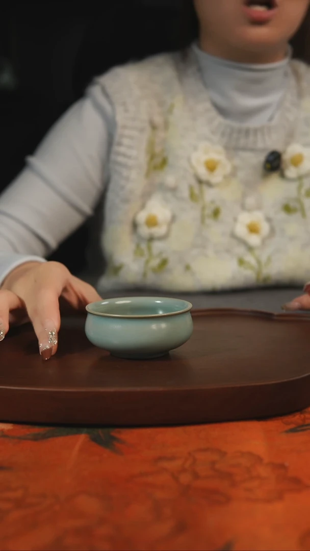 杯子炉式杯  汝州原产地原矿仿古老釉