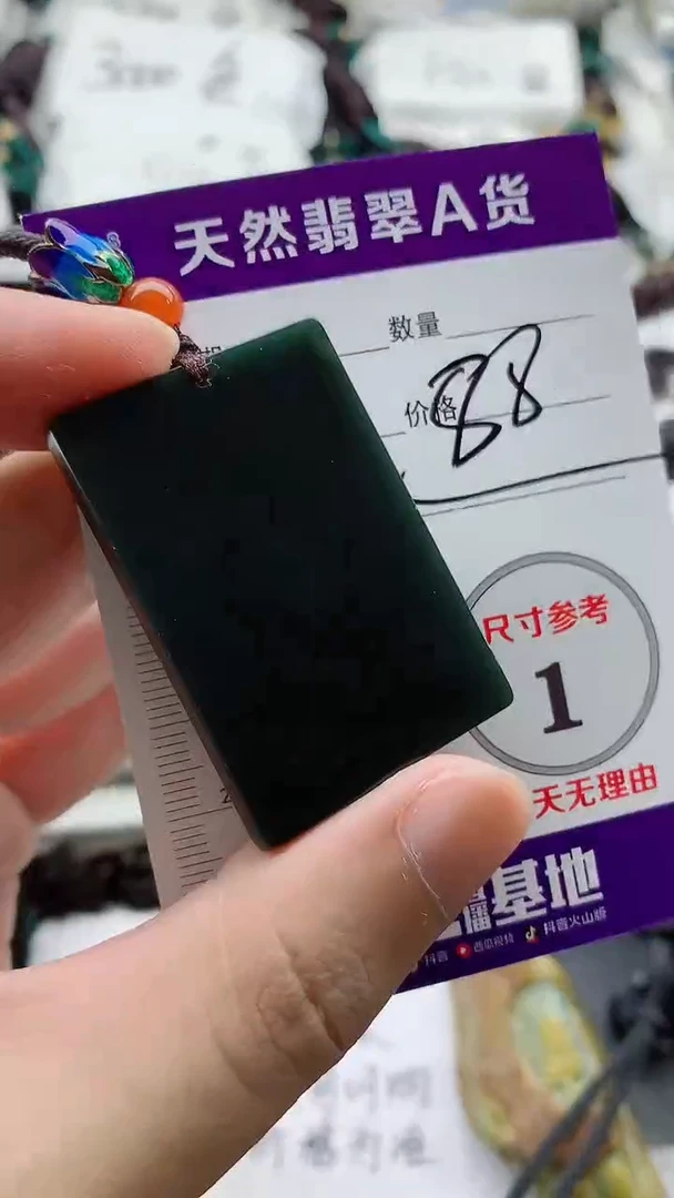 颈饰未镶嵌和田玉（墨玉）888