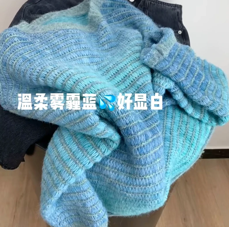 秋冬季女装穿搭女时尚小众百搭长袖2025新款洋气减龄针织毛衣上衣