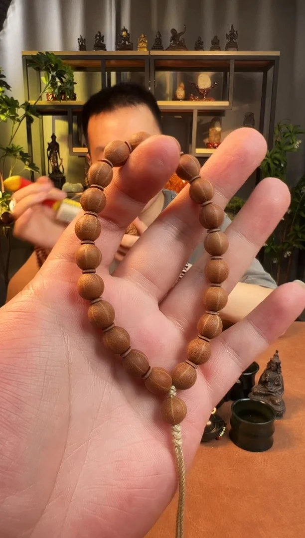 五线菩提手串10+金六线