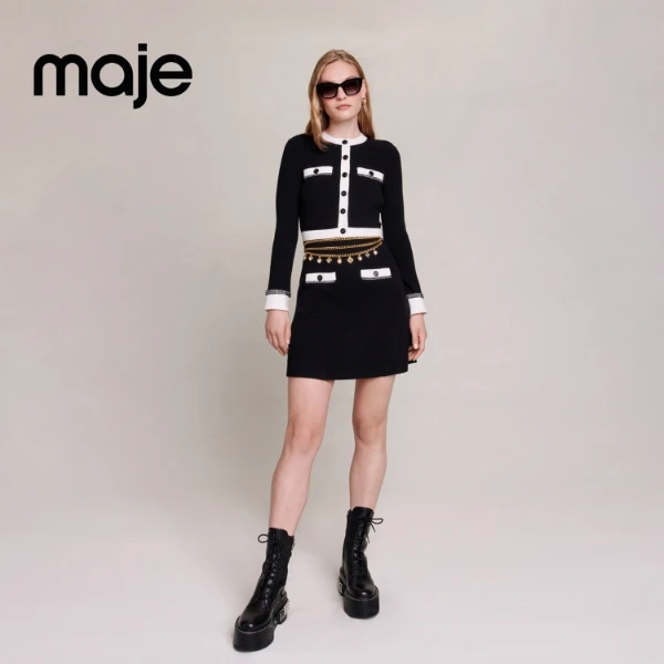 【欧若风】【博主同款】Maje春夏女装高级感针织连衣裙短裙MFPRO03286