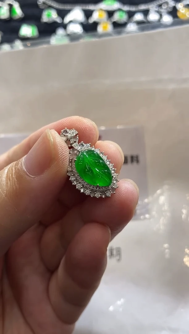 【闪购商品】翡翠颈饰18K金镶嵌收到货48小时鉴赏期（超时不退不换）