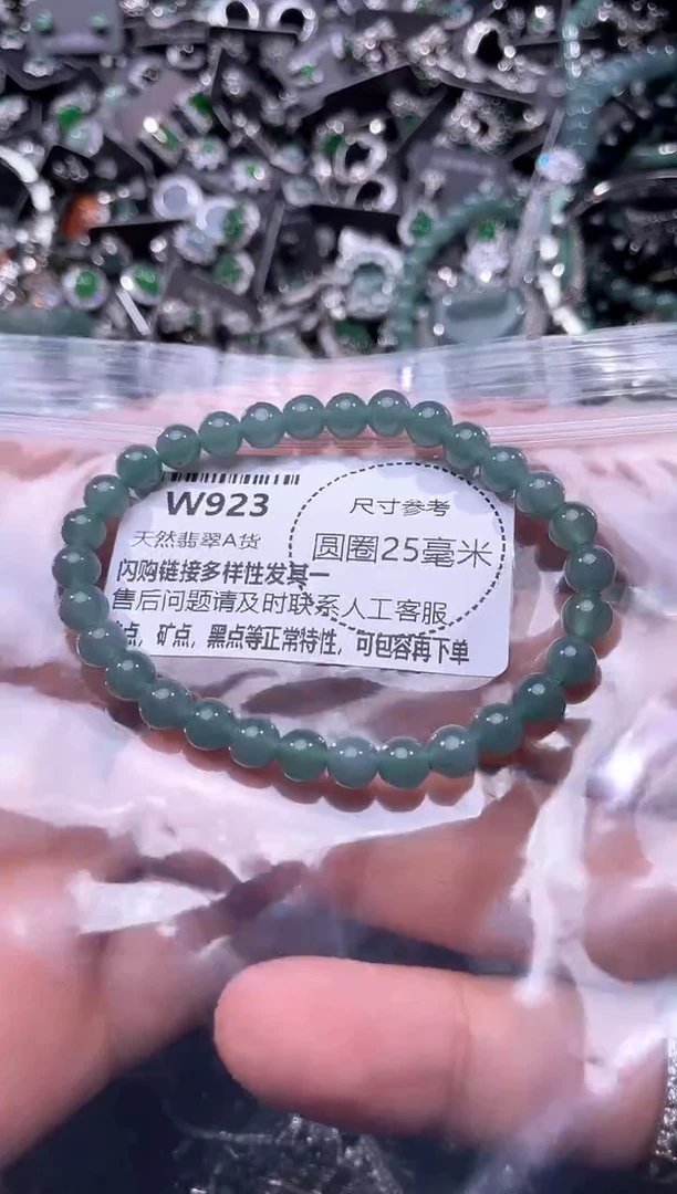 翡翠未镶嵌颈饰W923手串