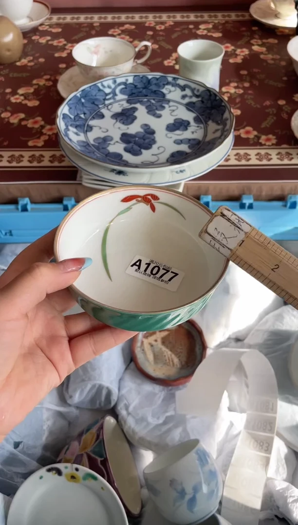 瓷片小*蹬瓷器瓷器A1077