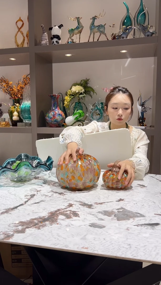 炫彩南瓜一对 现货