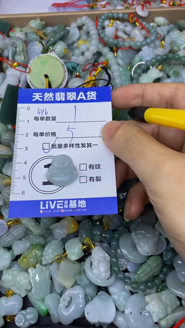 颈饰未镶嵌翡翠天然翡翠A货批量多样性发一件