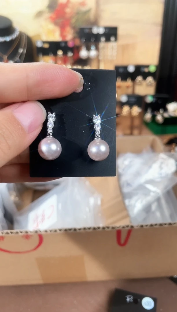 合金925银锆石豆409