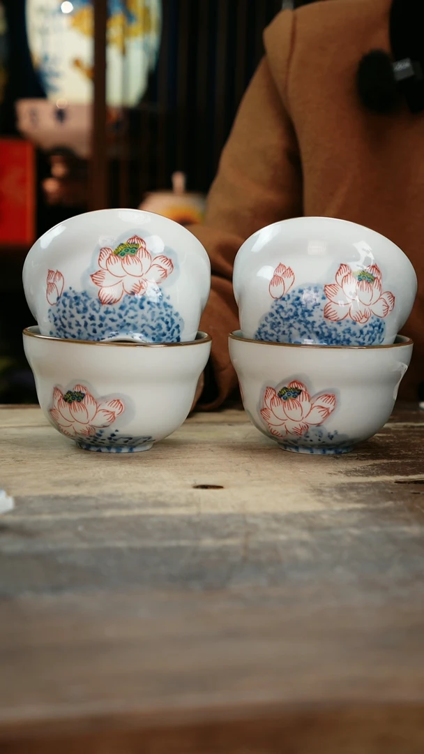 【闪购商品】瓷片景德镇纯手工釉下彩精品餐具