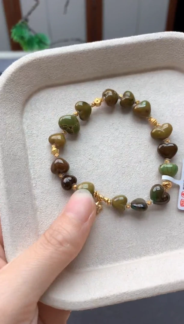 未镶嵌绿松石手串酷.D273