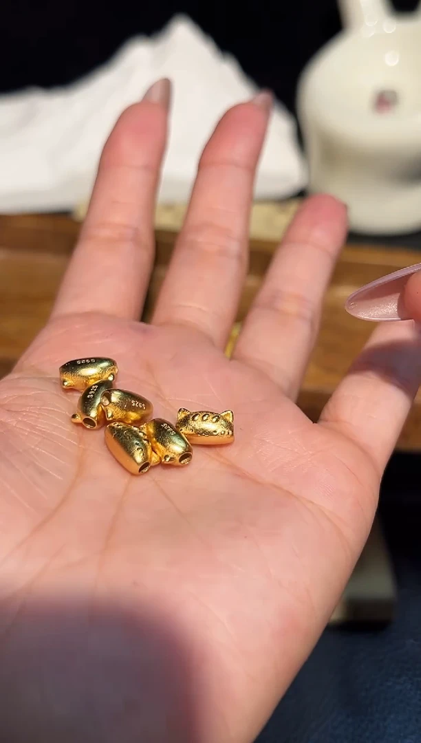 无925银青*迷你法棍猫多样性发其一