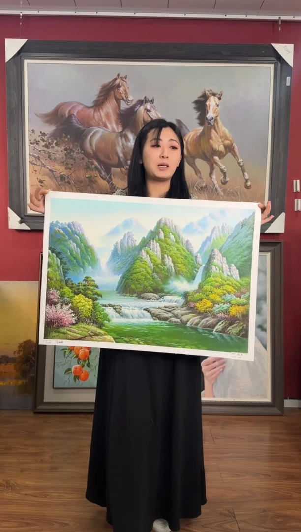 油画【73号】约50*70cm丨朝鲜原创纯手绘孤品油画丨顺丰包邮