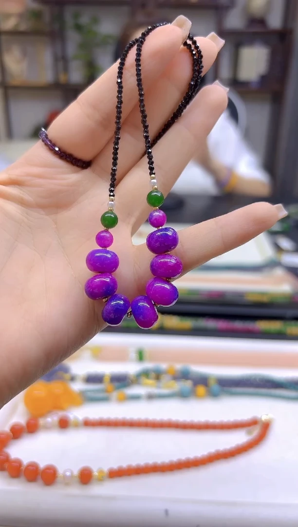 未镶嵌苏纪石（舒俱来）颈饰DIY款X408