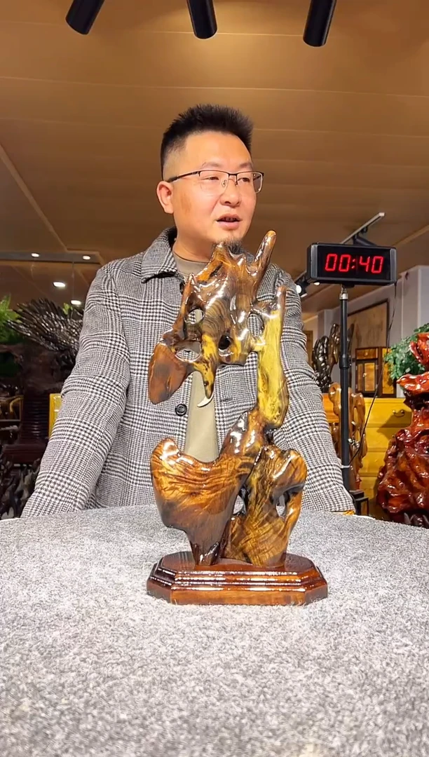 金丝楠木雕款?***?金丝楠木摆件